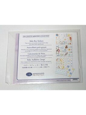 Creative Memories Scrapbooking Stickers Baby Boy Vintage 14 strips